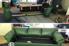 Furniture Leather Sofa Bed Couch Disassembly Assembly Take Apart Break Down Do not fit moving tight small elevator door