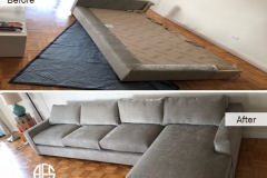 Furniture Sectional Sofa Upholstered Disassembly no fit moving issue tight couch disassembly take apart cut in half broken apart