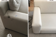 Furniture upholstery material fabric cleaning ink mark stain s code solvent extraction removal steaming