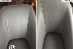 Leather Fabric upholstery furniture chair wrinkle removal heat shrink reinstall