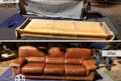 Leather Furniture Assemble and Reassemble sofa couch Disassembling breal apart fit into tight space moving Disassembly
