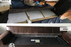 Leather sofa bed couch disassembly disassembling dismantling to fit furniture to tight small door elevator Assemble and reassemble sofa disassemble