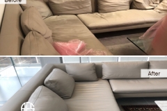 Sectional Couch Chair Sofa Cushions Seats Backs Pillows Padding Foam Core Replacement  adding dacron leather dyeing maintenance improvement
