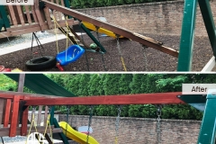 outdoor gym furniture teak break replace finish treat stain reinfroce wood