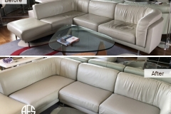 sectional couch sofa chair seat back padding webbing wrinkles support repair restoration tighten leather