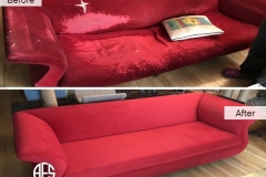 sofa couch furniture restoration upholstery fabric material replacement design reupholstery padding