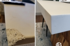 stone marble granite concrete top crack chip corner damage repair fill shape