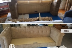 tufted sofa couch disassembly assembly fit into door elevator stairway attic basement disassembing furniture